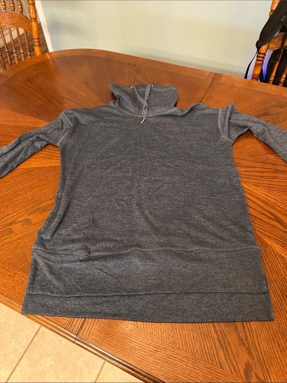Old Navy Active Heather Charcoal Funnel Neck Pullover